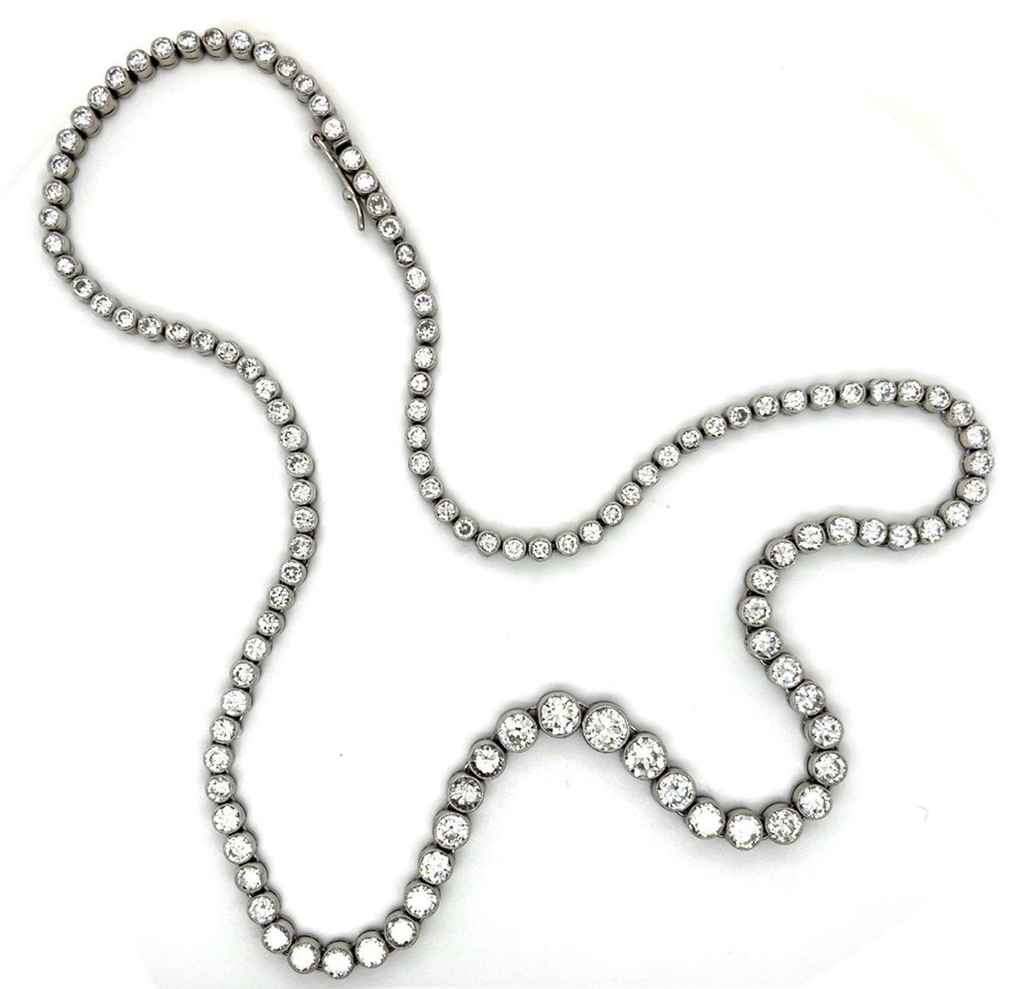 13.99ct Diamond Handmade Platinum Necklace