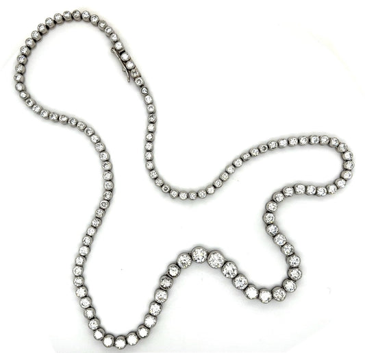 13.99ct Diamond Handmade Platinum Necklace