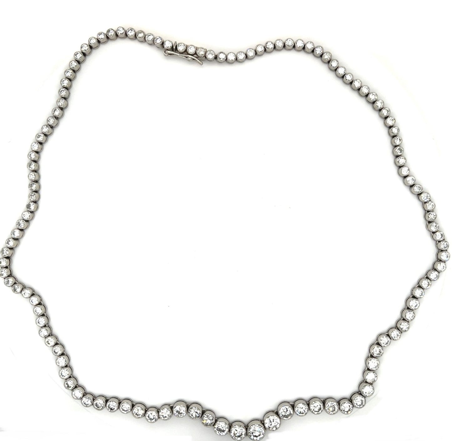 13.99ct Diamond Handmade Platinum Necklace