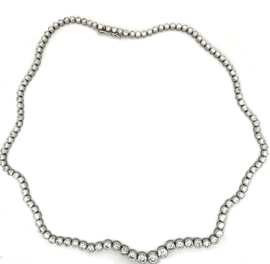 13.99ct Diamond Handmade Platinum Necklace