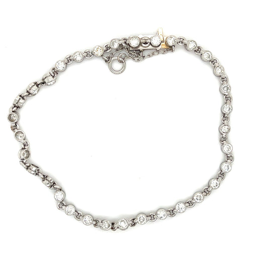 2.07ct Platinum Diamond Bracelet