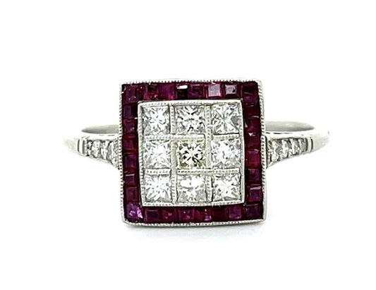 .66ct Princess-cut Diamond Platinum Handmade Ring