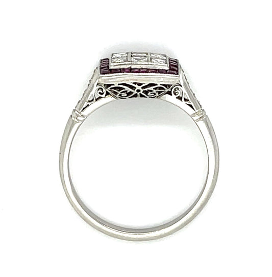 .66ct Princess-cut Diamond Platinum Handmade Ring