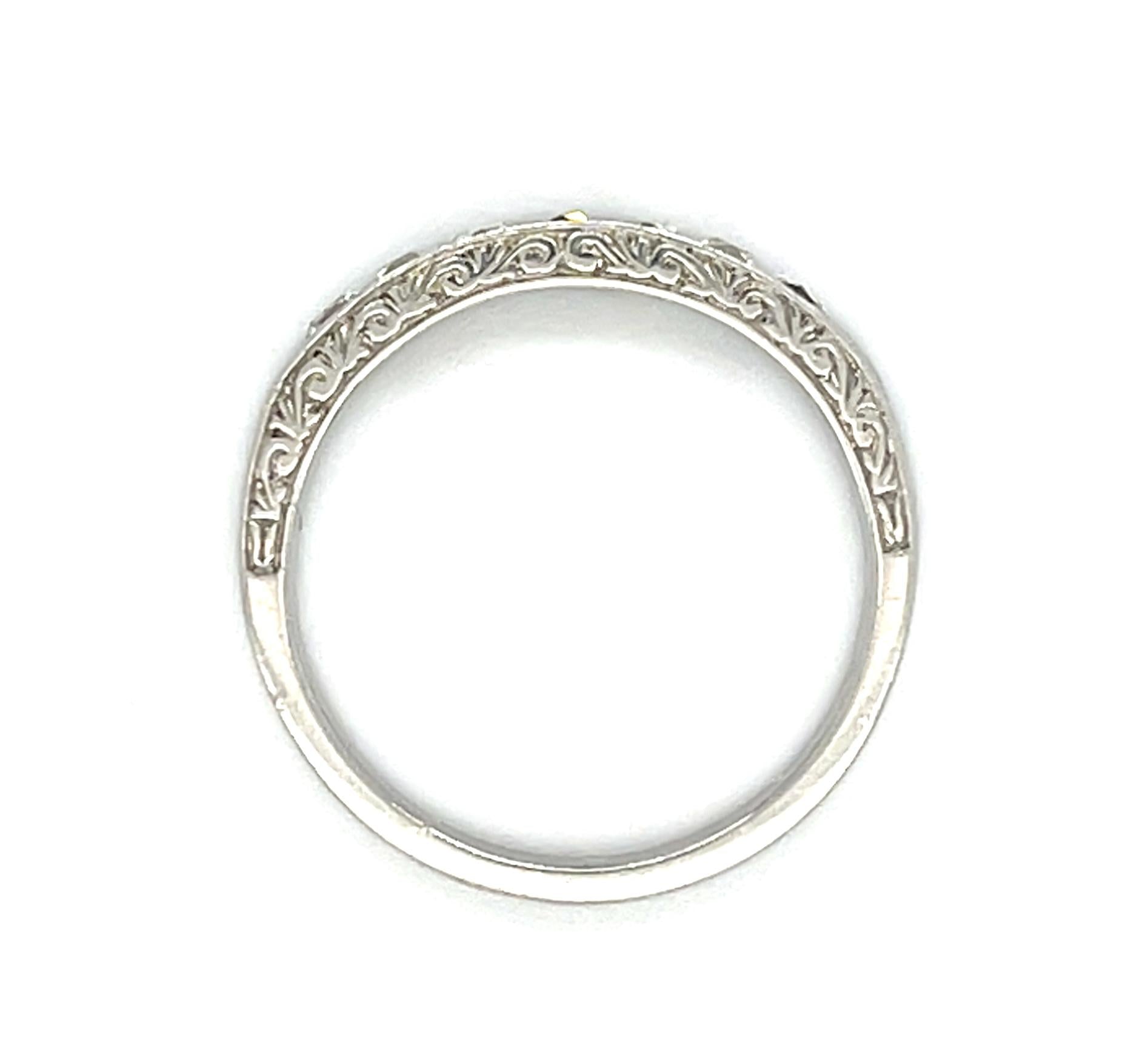 .75ct (F-G VS) French-cut Diamond PT Band Ring