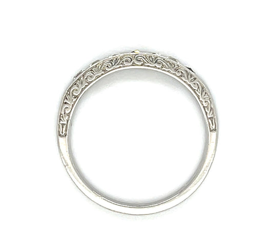 .75ct (F-G VS) French-cut Diamond PT Band Ring