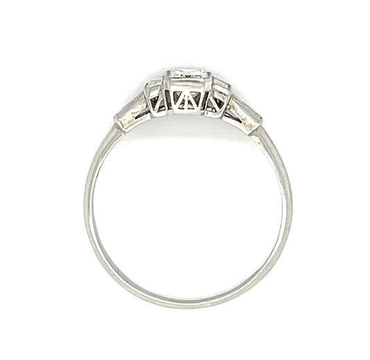 .52ct (D VS1) Emerald-cut Diamond Platinum Ring
