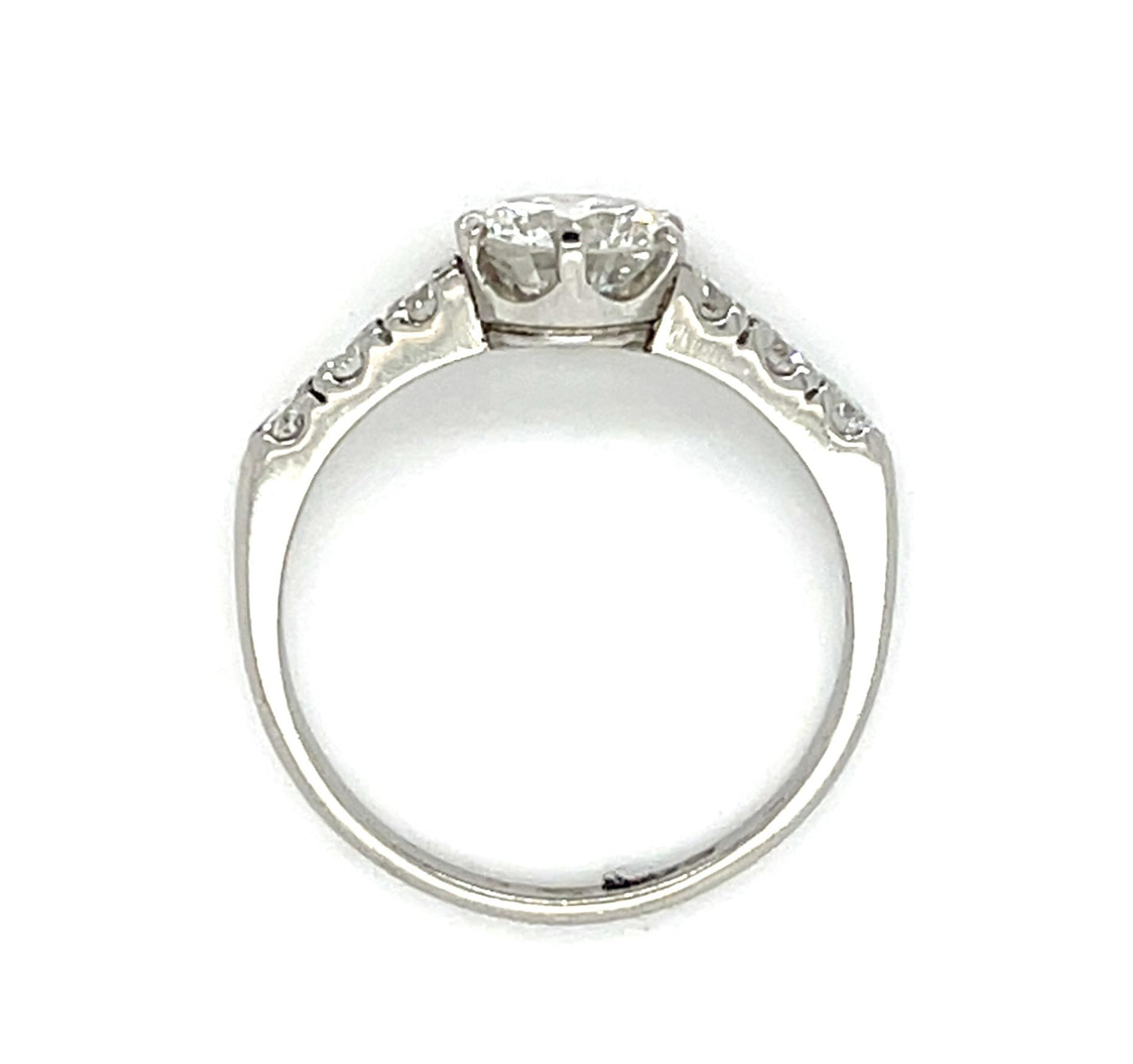 1.04ct (G SI1) Round Diamond Platinum Ring