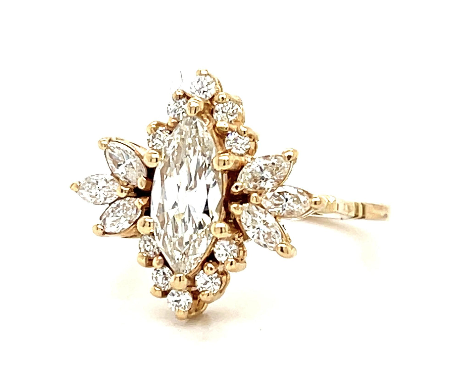 .70ct (I-J SI) Marquise Diamond 18KY Ring