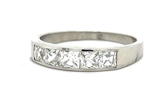 1.20ct Antique French-cut Diamond Platinum Ring