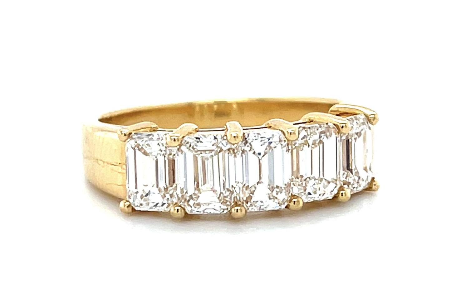 2.50ct (D VVS1) Emerald Cut Diamond 18K Rose Gold Ring