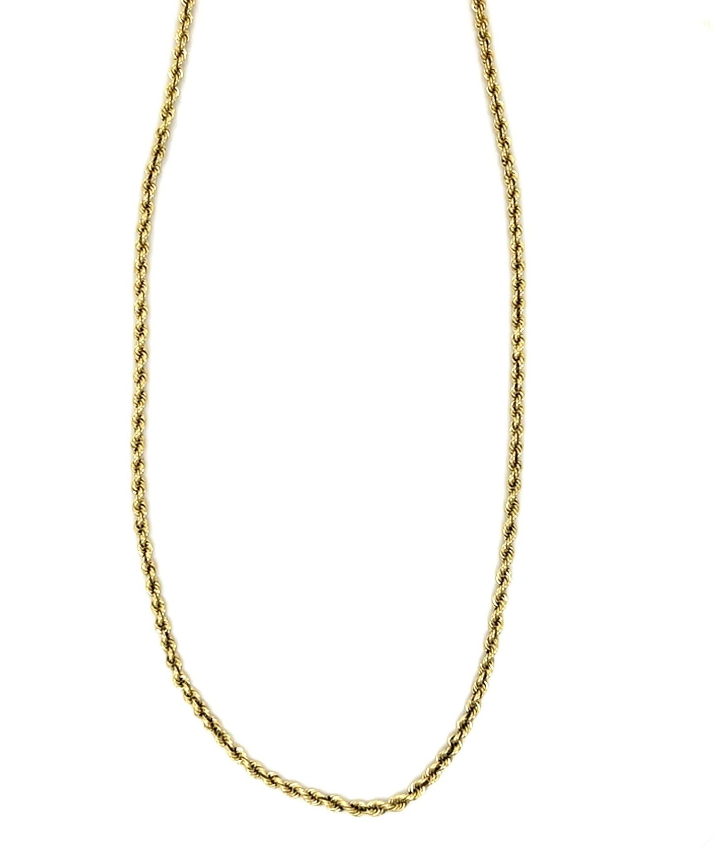 14KY Gold Rope Necklace 14.36g 18"