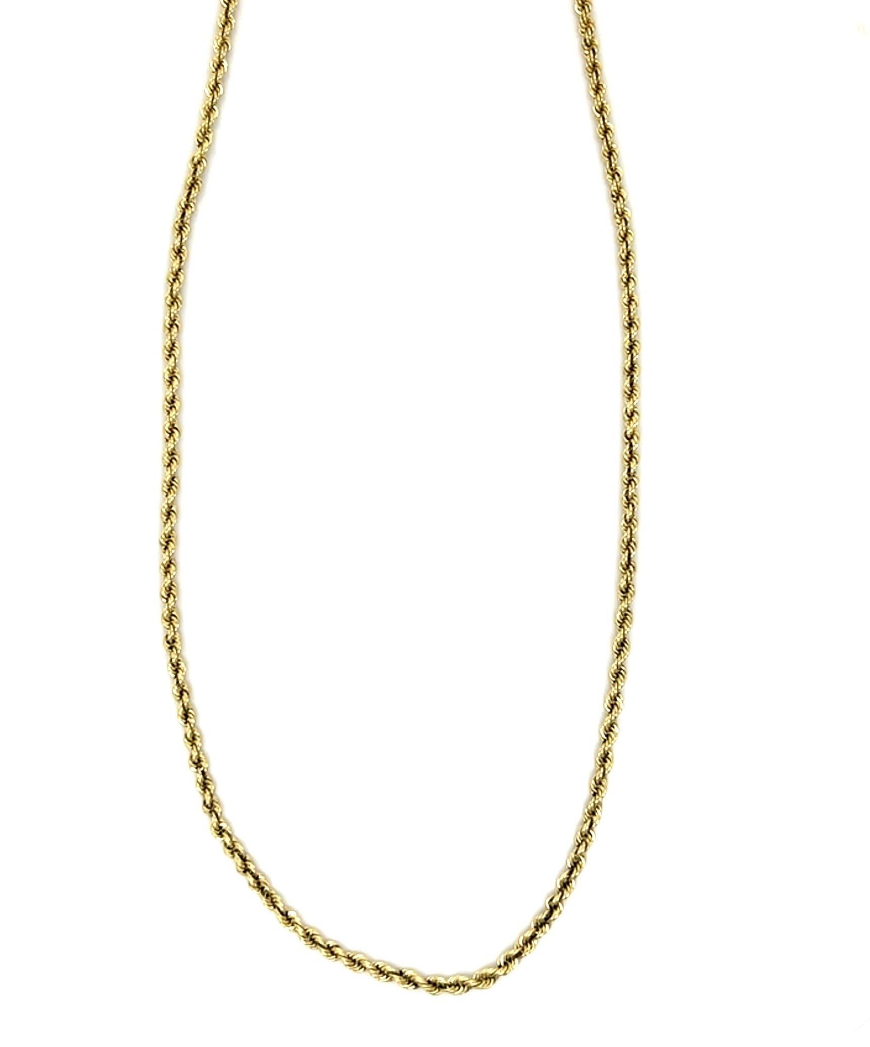 14KY Gold Rope Necklace 14.36g 18"