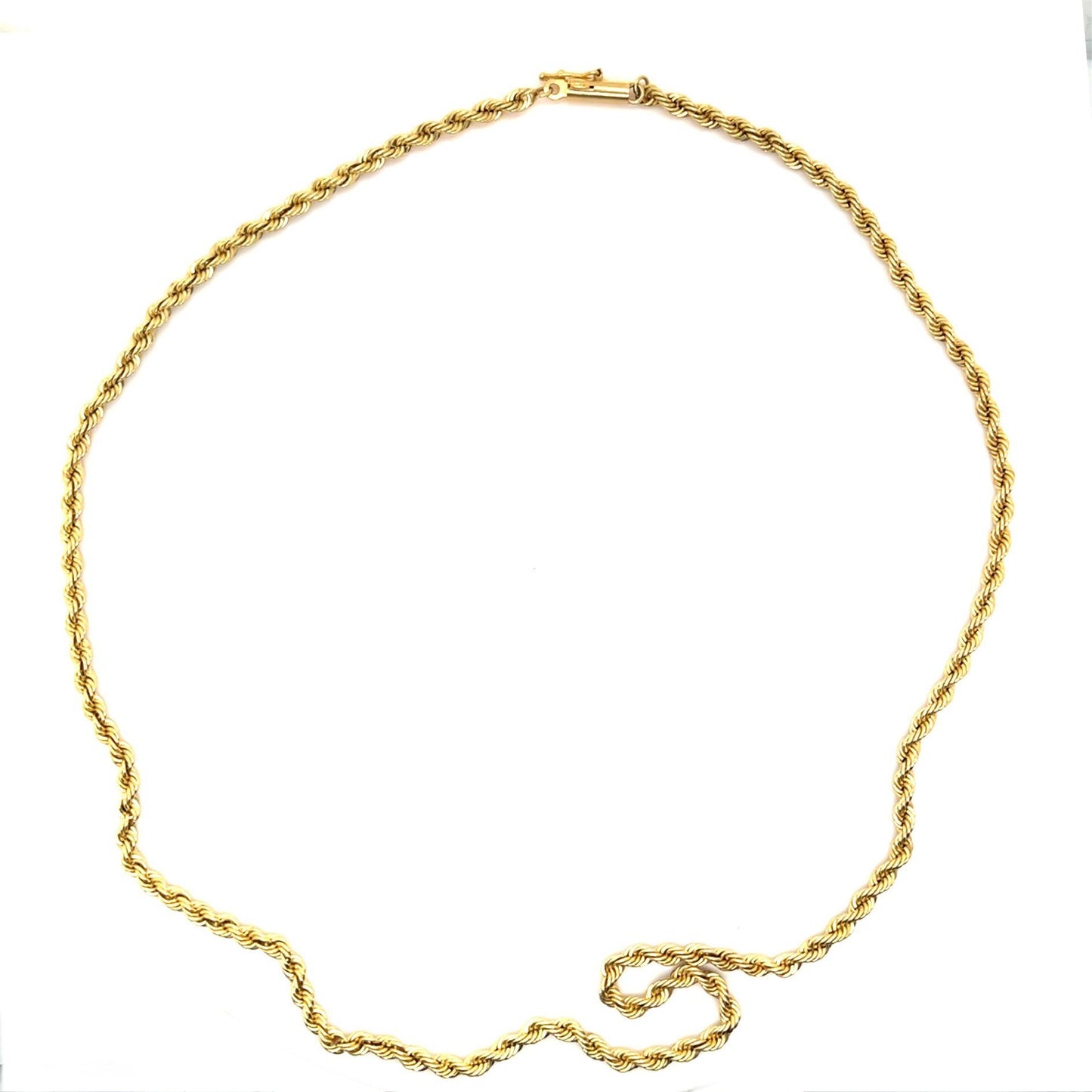 14KY Rope Necklace 30.80g 26"