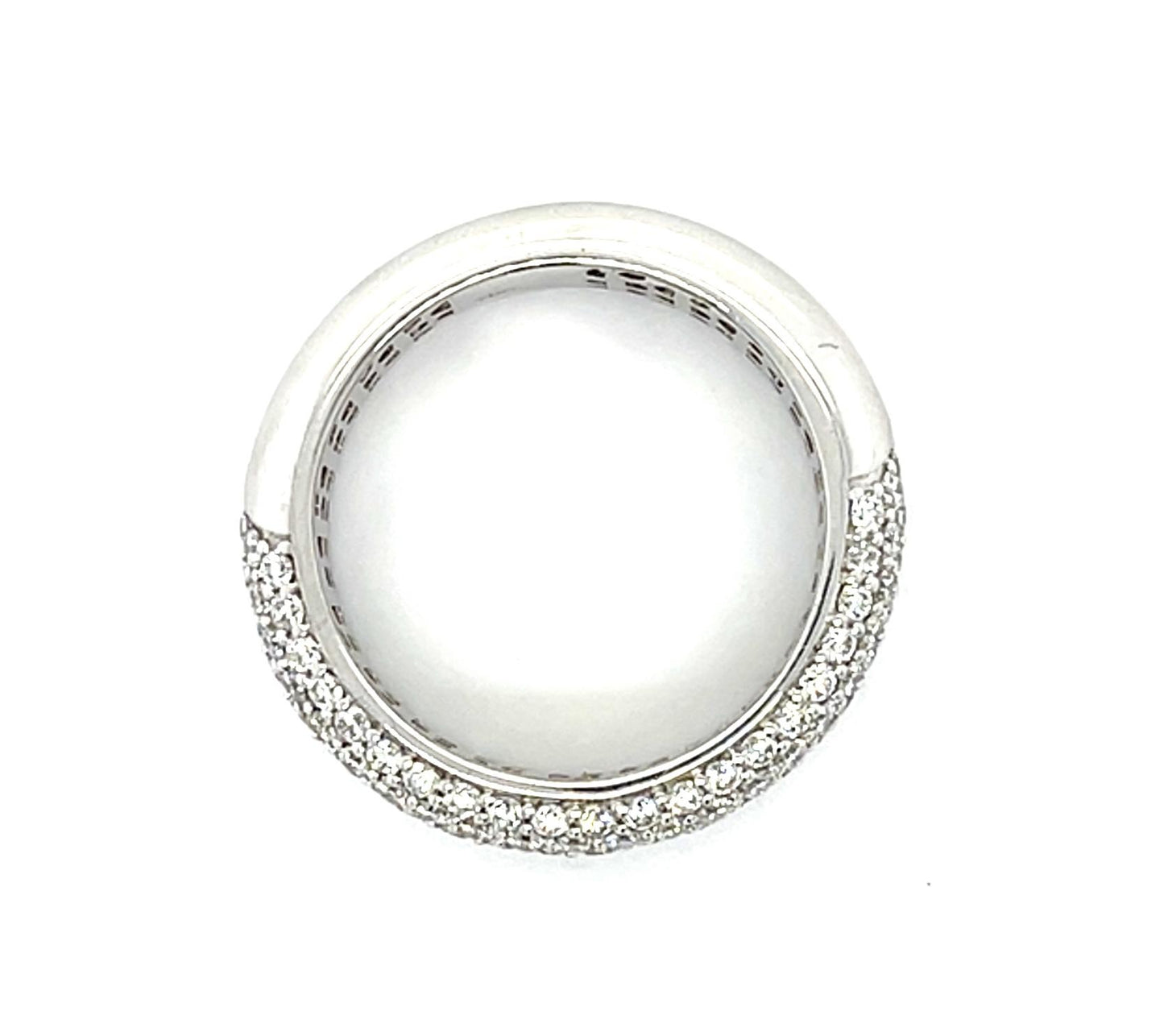 1.63ct Diamond 18KW Gold Band Ring 5.80g