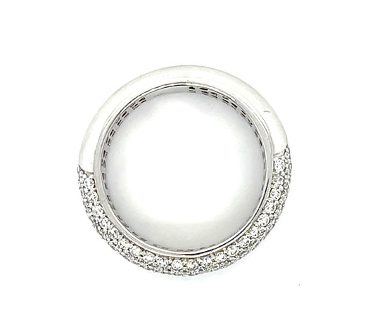 1.63ct Diamond 18KW Gold Band Ring 5.80g