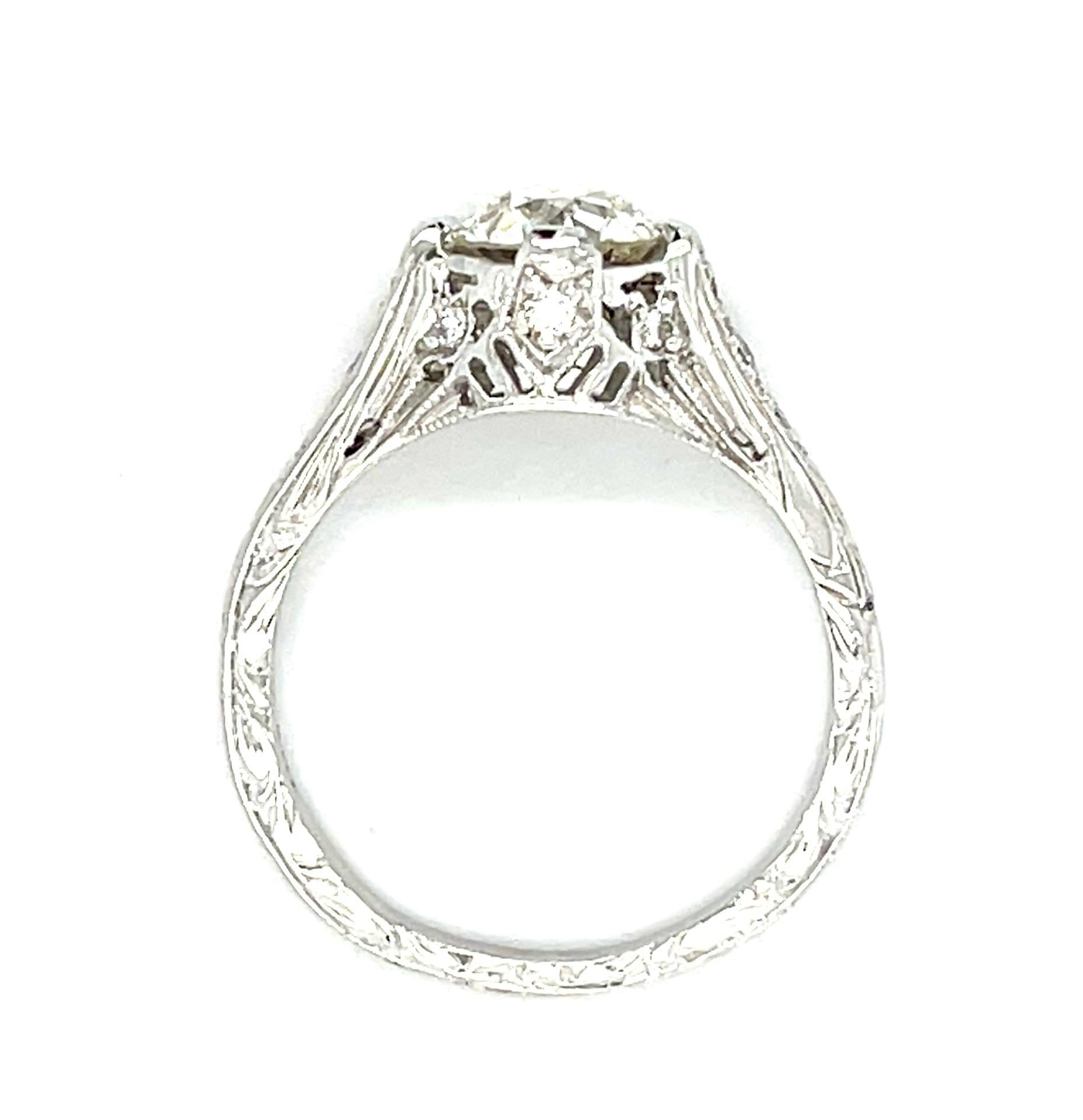 .99ct (K SI1) European Diamond Platinum Ring