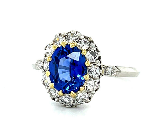 1.70ct Sapphire Platinum Ring