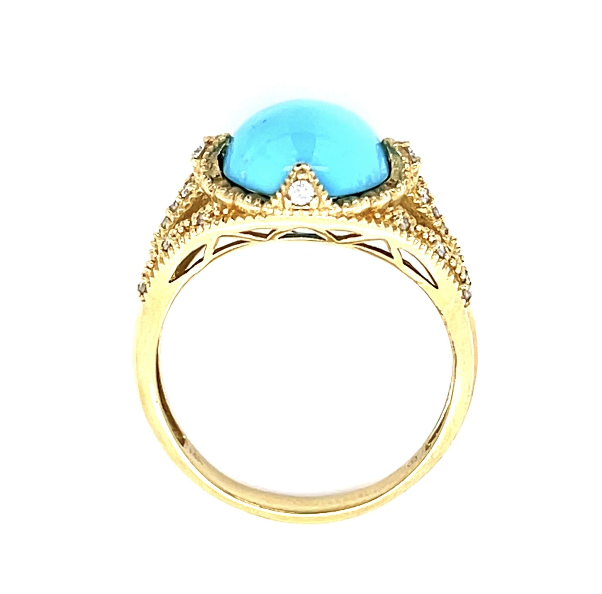 5ct Turquoise 14KY Gold Ring