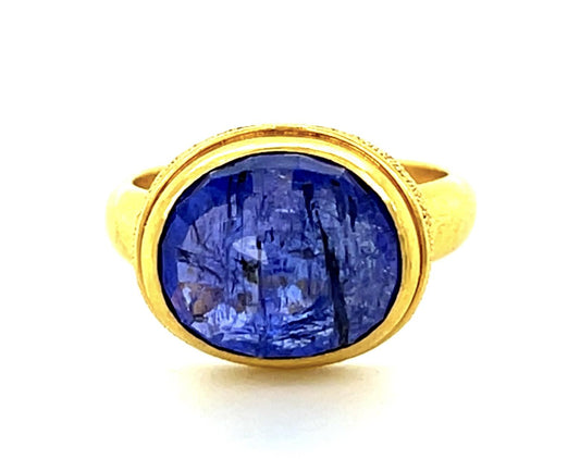 7ct Tanzanite 22KY Gold Ring