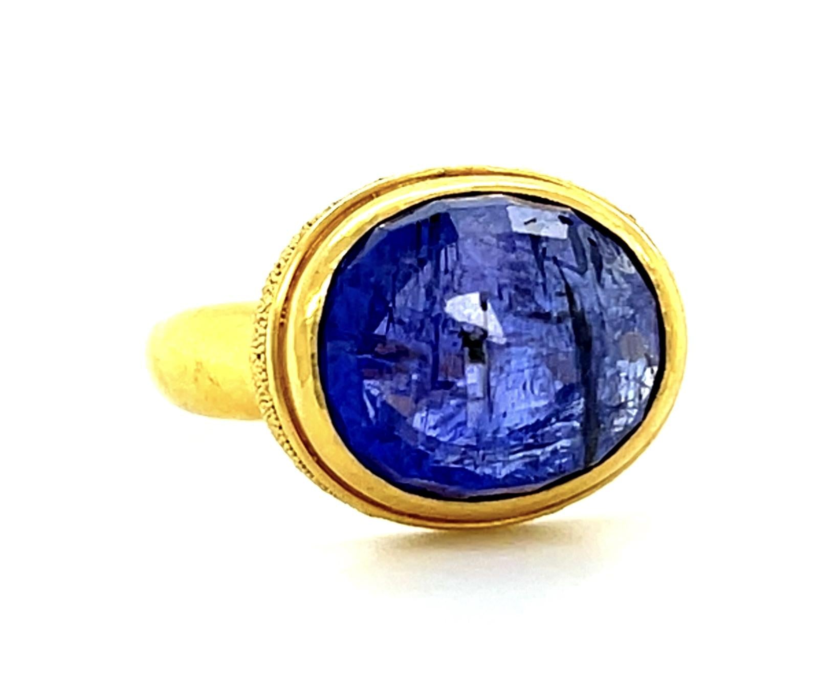 7ct Tanzanite 22KY Gold Ring