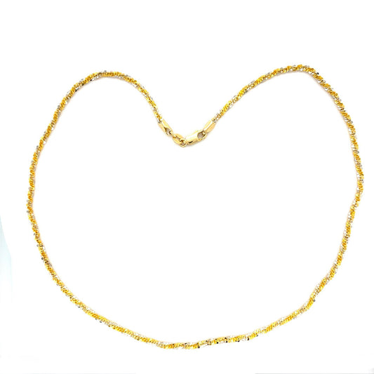 Italian 14KY Gold Chain Necklace 6.60g 17.25"