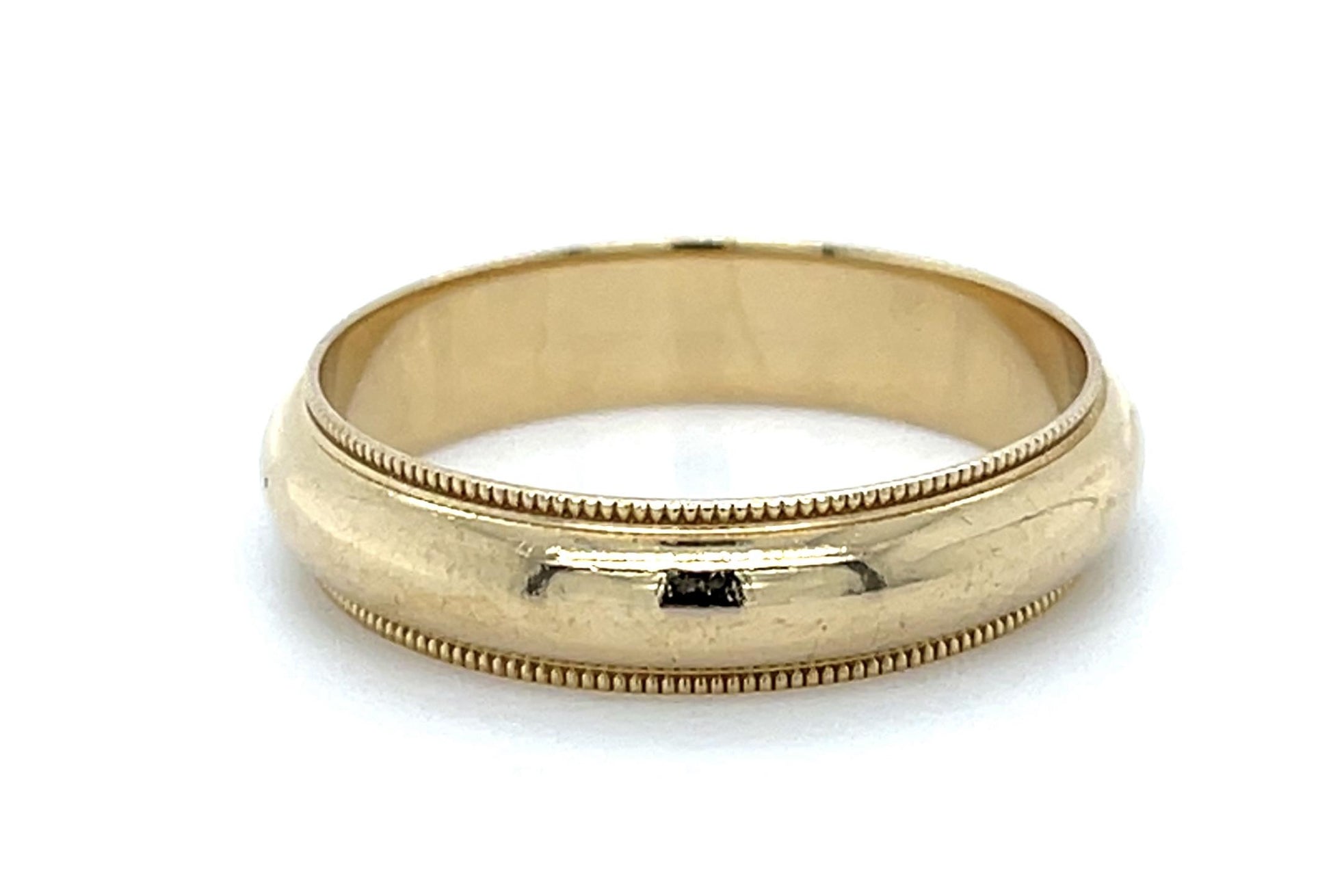 14KY Gold Mens Band Ring 5.12g 10 Size