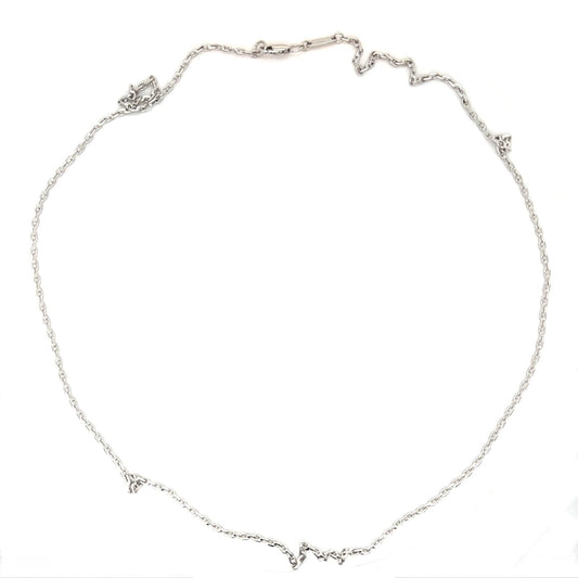 Platinum Chain Necklace 9.10g 22"