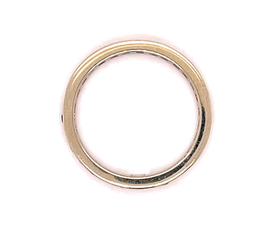 1.25ct Multi color Gemstone 14KW Gold Eternity Band Ring