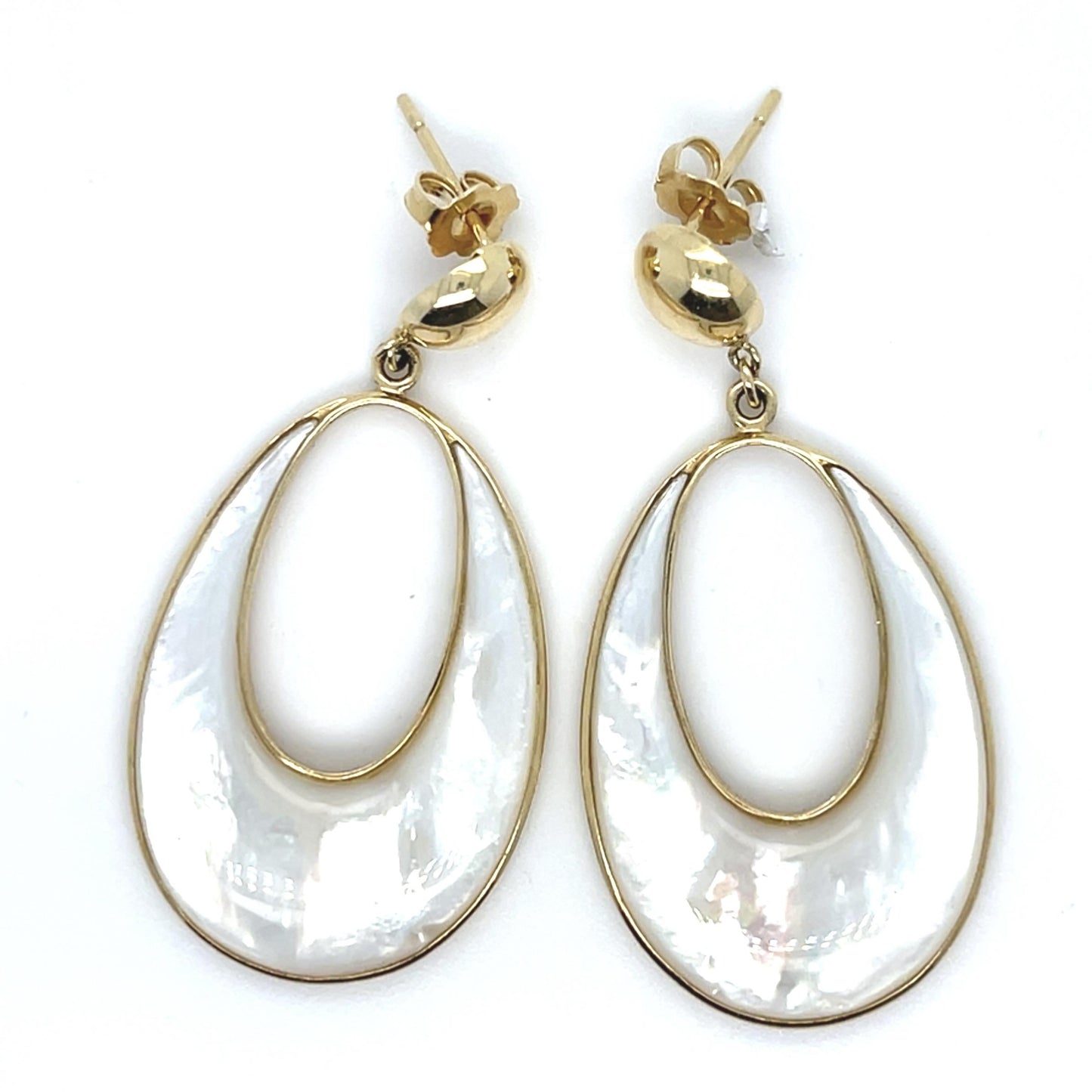 14KY Mother Of Pearl Earrings