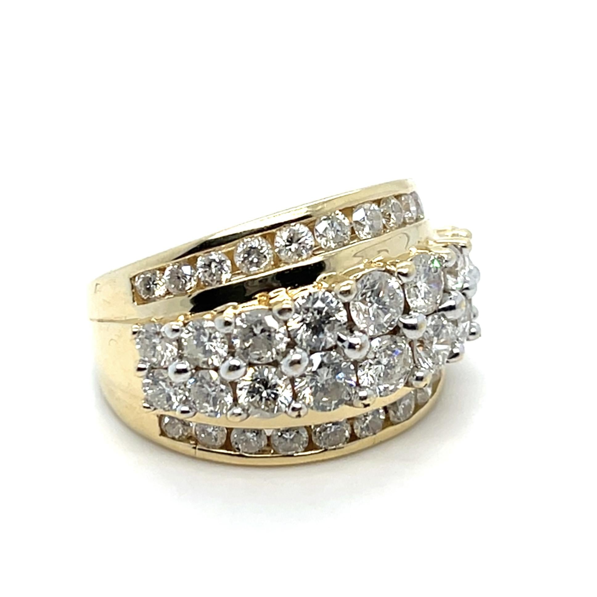 3.40ct Diamond 14K YG Ring