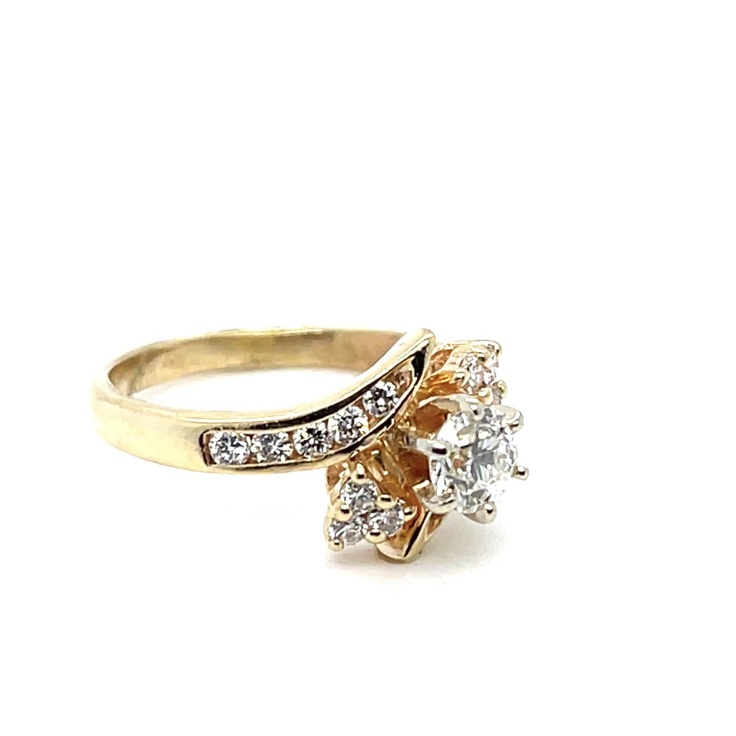 .40ct Center Diamond .34ct SD 14K Ring