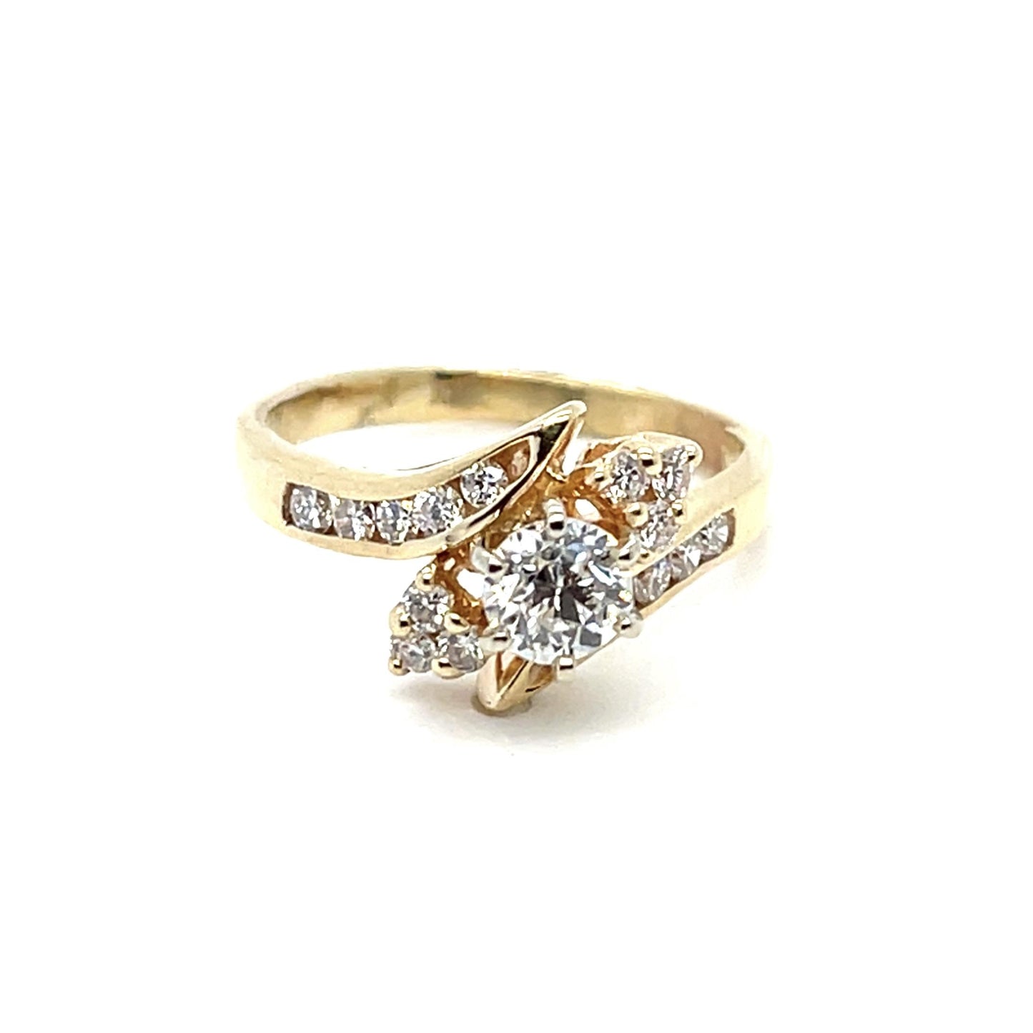.40ct Center Diamond .34ct SD 14K Ring