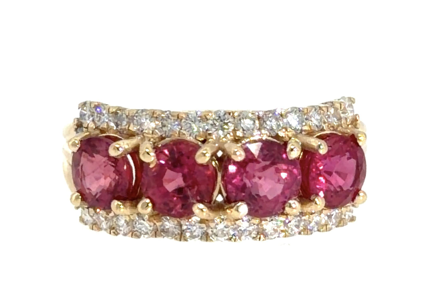 2.50ct Ruby .54ct Diamond 14KY Gold Ring 6.50 Size