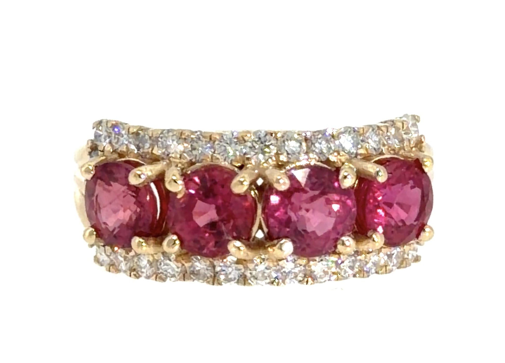 2.50ct Ruby .54ct Diamond 14KY Gold Ring 6.50 Size