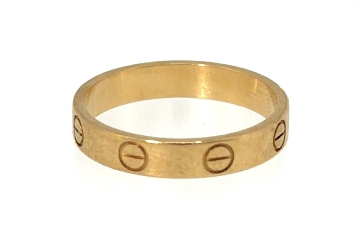 CARTIER 18K Yellow Gold Love Band Ring 3.4g