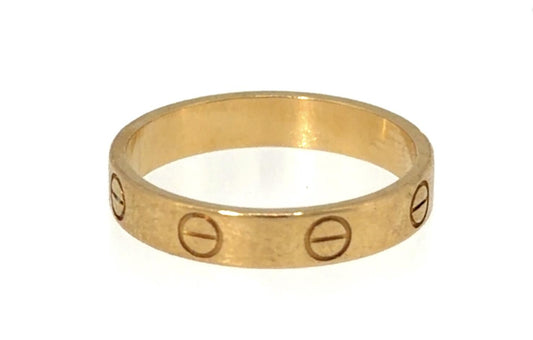 CARTIER 18K Yellow Gold Love Band Ring 3.4g