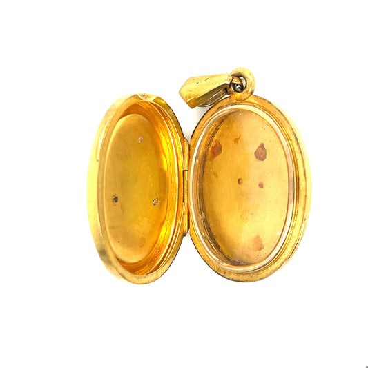 Victorian 14KY Flower Antique Locket (Circa 1880s)