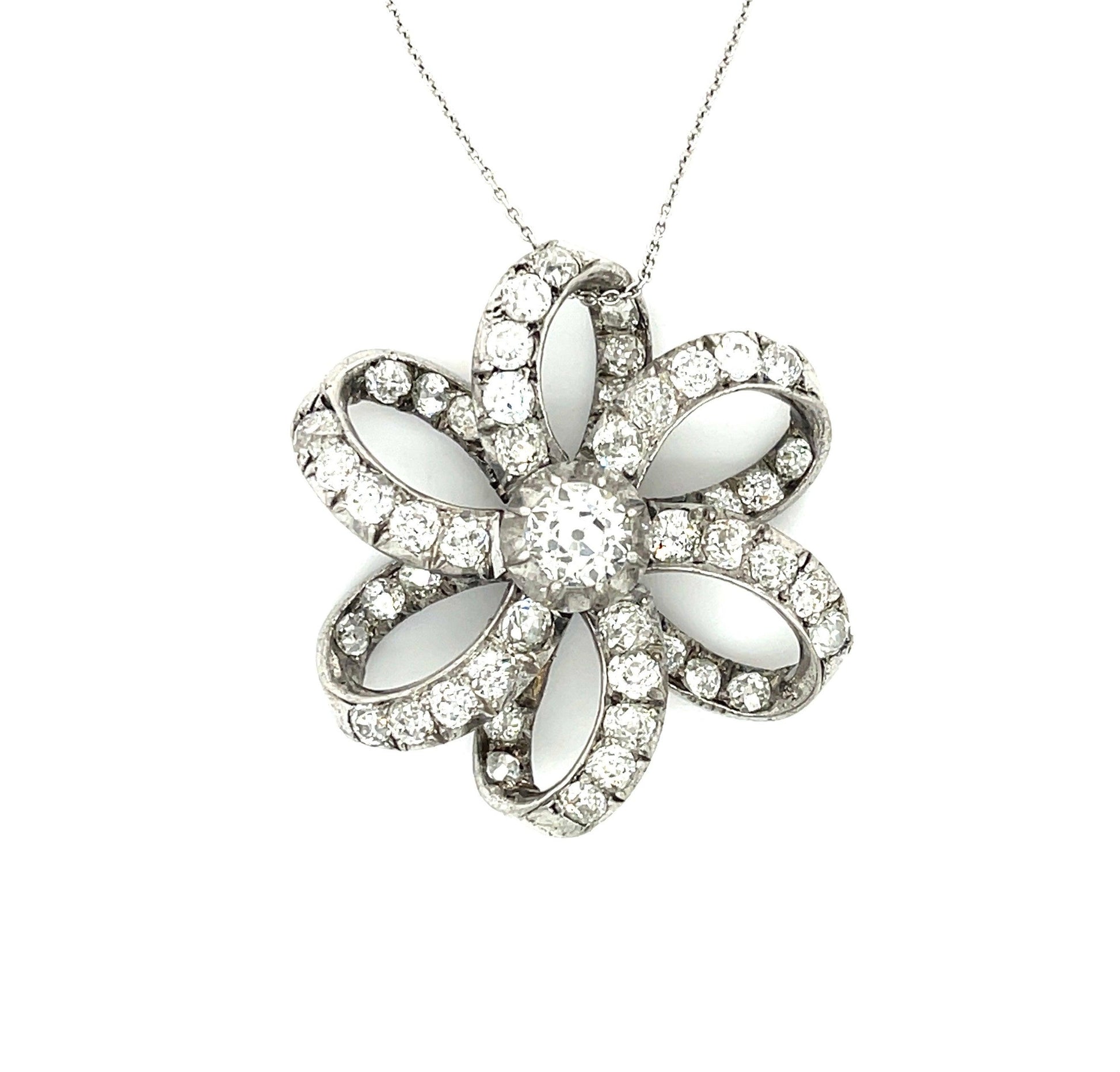 Victorian (Circa 1860s) .85ct Old Mine Cut Diamond 4.20ct Side Diamonds Silver A