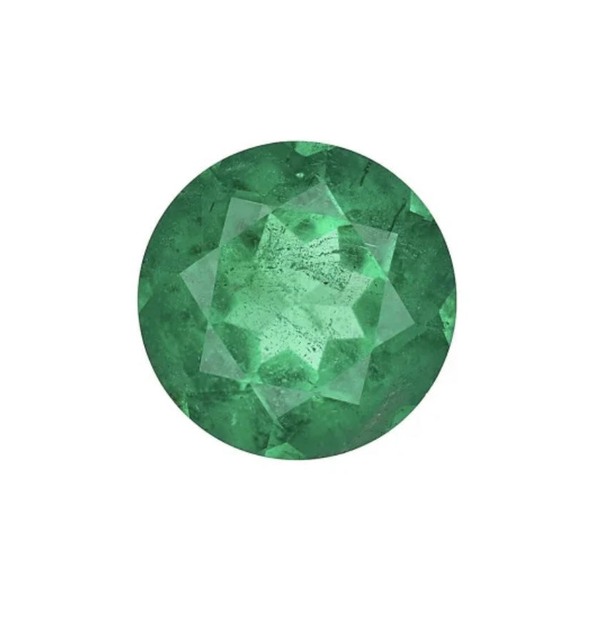 3.20ct GIA Zambian F2 Emerald .91ct GIA I SI1 Diamond .94ct GIA I SI1 Diamond Platinum Three Stone Ring