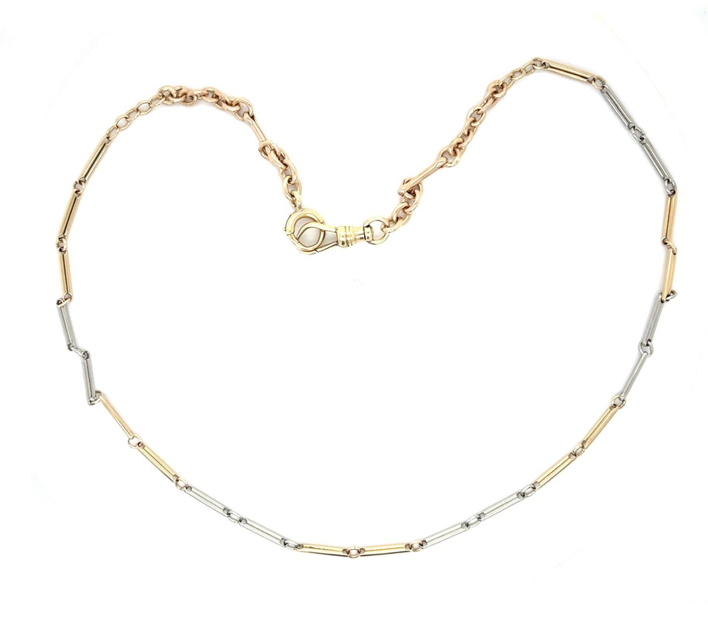 Art Deco 14KY Chain Necklace (Vintage 1930s) 10.30g 17"