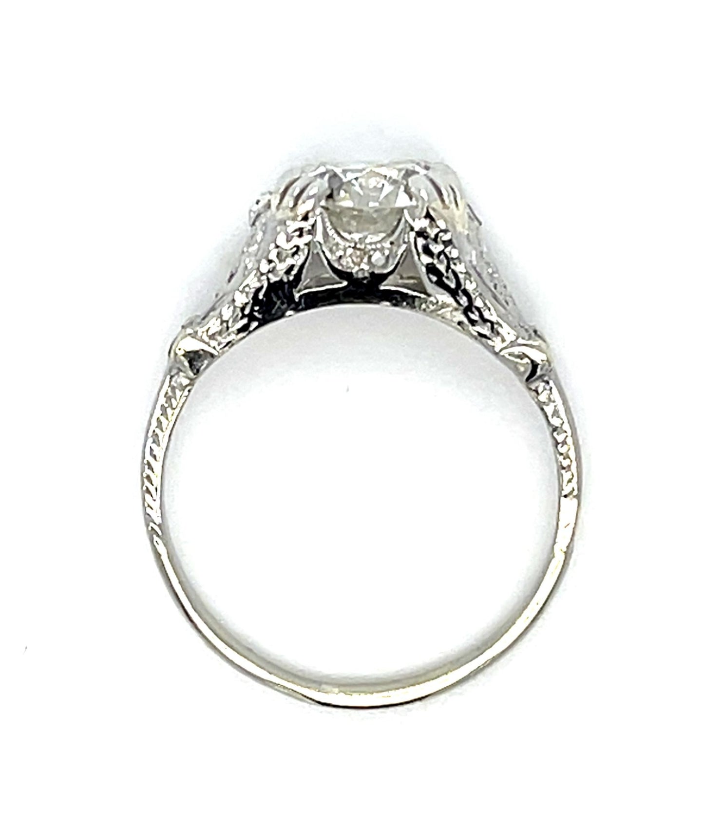 Art Deco 1.84ct OEC Diamond Platinum Ring (Antique 1920s)