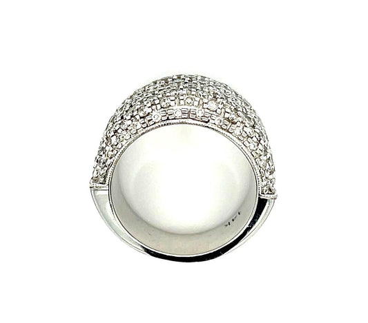 2.60ct Dia (107 Stones) 14KW Estate Band 7 Size 13.61g