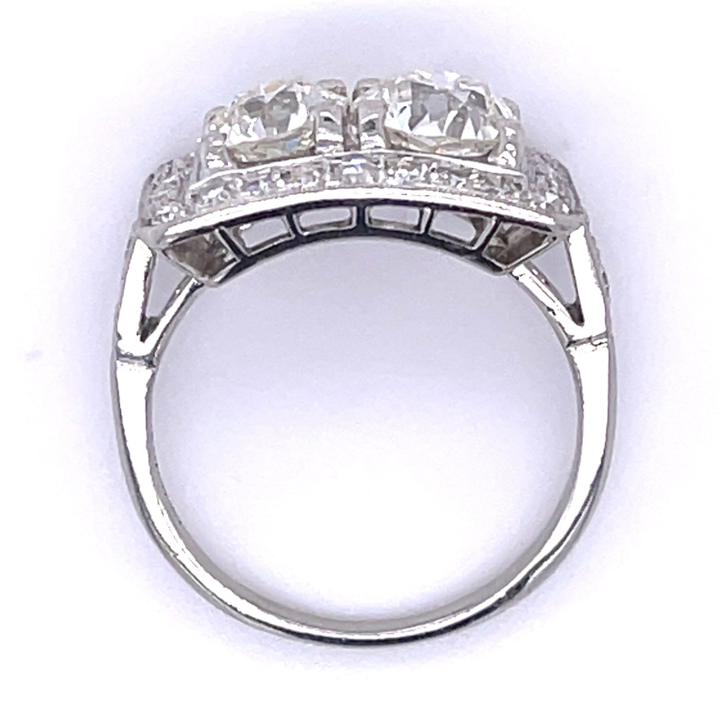 Art Deco Two Stone Diamond Ring