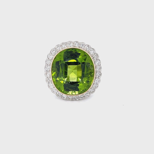 11.20ct Peridot Ring