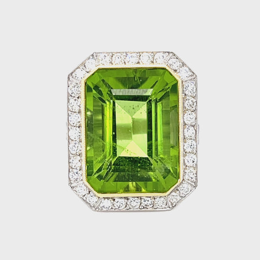 13.10ct Peridot Ring