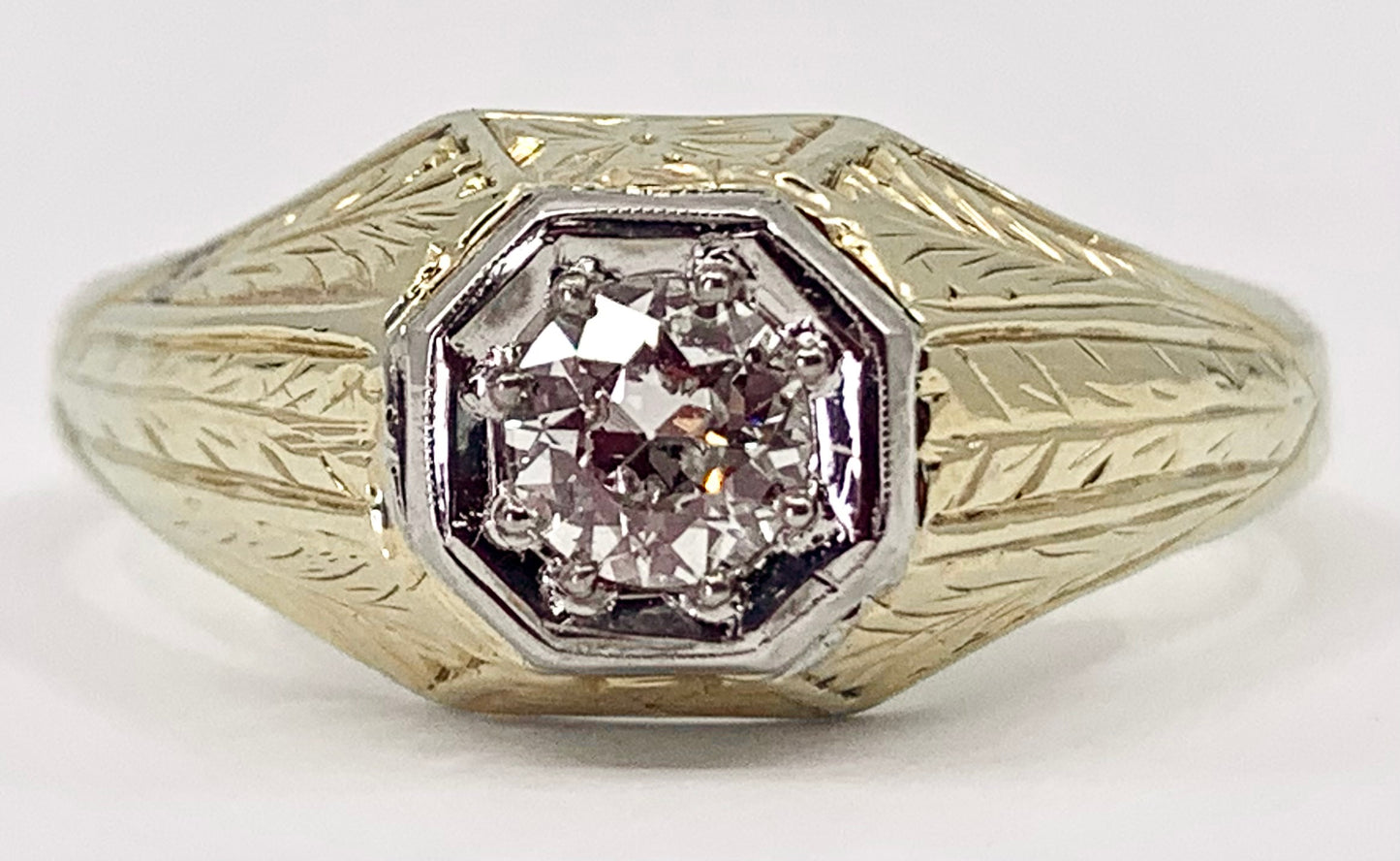 Art Deco Men's Diamond Ring
