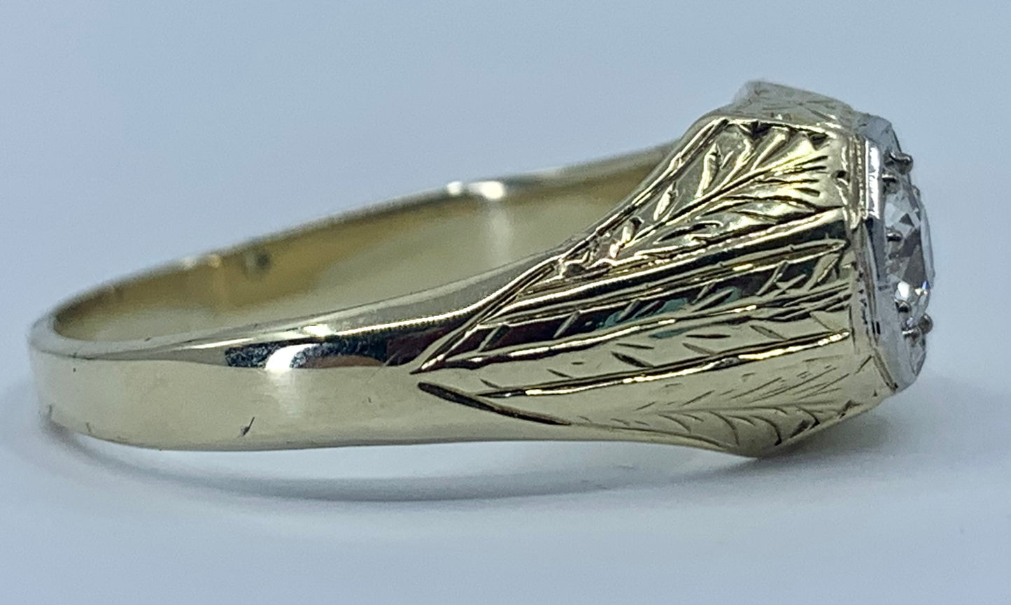 Art Deco Men's Diamond Ring