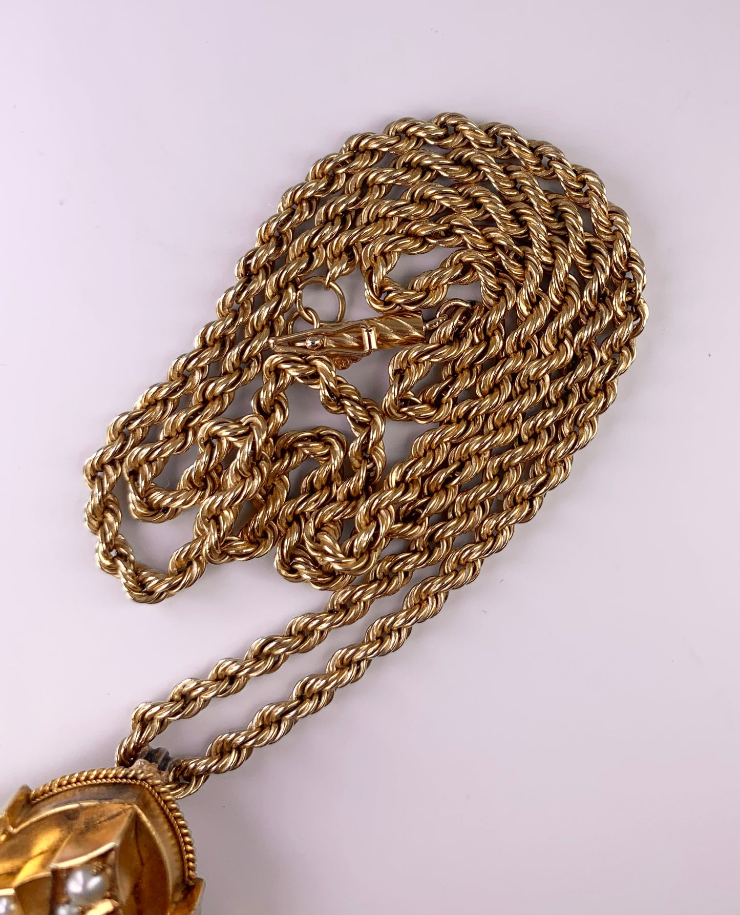 Victorian Carbuncle Almadine Garnet Pendant