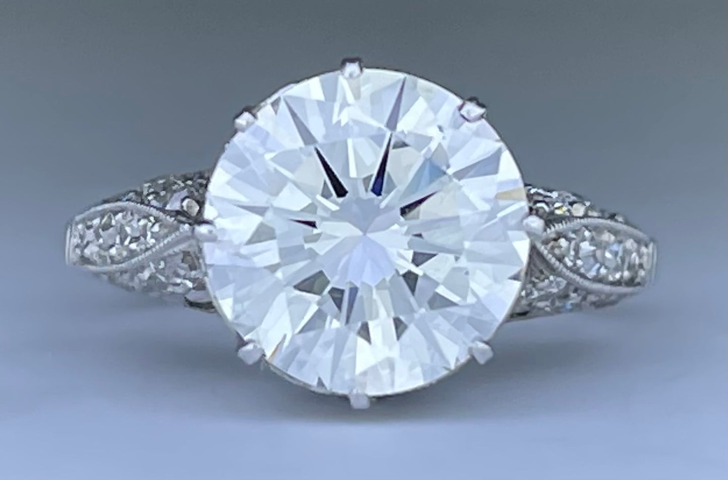 GIA H VS1 Diamond 3.37ct Ring