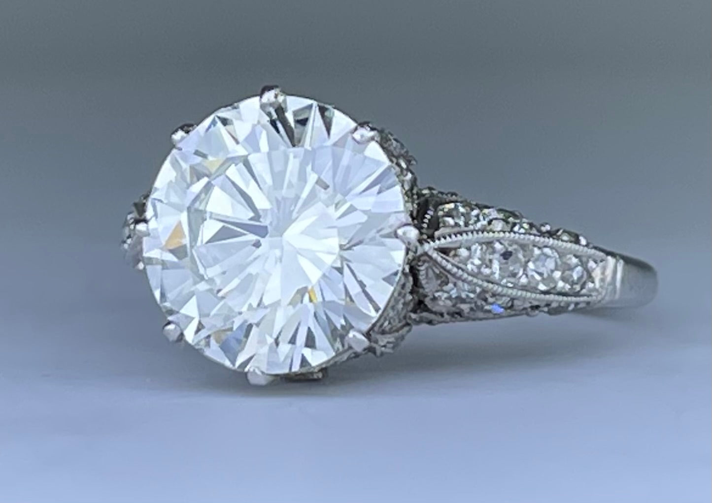 GIA H VS1 Diamond 3.37ct Ring